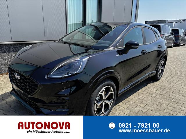 Ford Puma - ST-Line 1.0 125PS AUTOMATIK, SCHWARZ-METALLIC, 5 Jahre Garantie, Winterpaket: Sitzheizung, Beheizte Frontscheibe, 17" Alufelgen, Klimaautomatik, NAVIGATION 12", Parksensoren hinten, R&uuml;ckfahrkamera, Voll-LED-Scheinwerfer, Tempomat