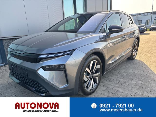 Skoda Elroq - Sportline 60 204PS, GRAPHITE-GRAU METALLIC, ELEKTR. HECKKLAPPE, MATRIX-LED, BEH. FRONTSCHEIBE, SITZHEIZUNG V/H, 3Z-CLIMATRONIC, KESSY+ALARM, 20" ALU, SEITENAIRBAGS HINTEN, PARKSENSOREN R&Uuml;CKFAHRKAMERA, NAVIGATION, SUNSET, TRAVEL ASSIST