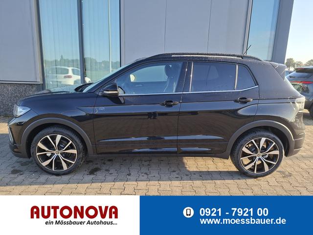 Volkswagen T-Cross - R-Line Limited 1.0 TSI 115PS DSG, Deep-Black-Metallic, 5 JAHRE GARANTIE, ANH&Auml;NGERKUPPLUNG, CLIMATRONIC, SITZHEIZUNG, 18" Alu, MATRIX-LED, Adaptiver Tempomat ACC, Parksensoren, R&uuml;ckfahrkamera, Keyless, Abgedunkelte Scheiben, Radio "Ready2Discover" + App-Connect