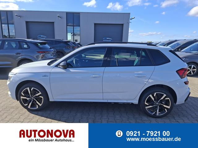 Skoda Kamiq - Monte Carlo 1.5 TSI 150PS DSG, 5J GARANTIE, 18"ALU, METALLIC, ELE. HECKKLAPPE, ANH&Auml;NGERKUPPLUNG, BEH. FRONTSCHEIBE, MATRIX-LED, PANORAMADACH, Sitzheizung, Lenkradhzg, Ladeboden, ACC, SIDE Assist, Virtual Cockpit 10", Parksensoren, Kamera, KESSY, Privacy, Climatronic