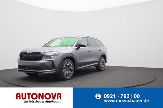 Skoda Kodiaq - Sportline 1.5 TSI 204PS PHEV DSG Sitzheizung v+h Frontscheibe beheizb. 20"LM schwenkb. AHK elektr. PanoDach Alcantara PDC R&uuml;ckf.Kamera Klimaautomatik Lenkradheizung Navi Apple CarPlay Android Auto 2xKeyless vollelektr. Reichweite 116KM