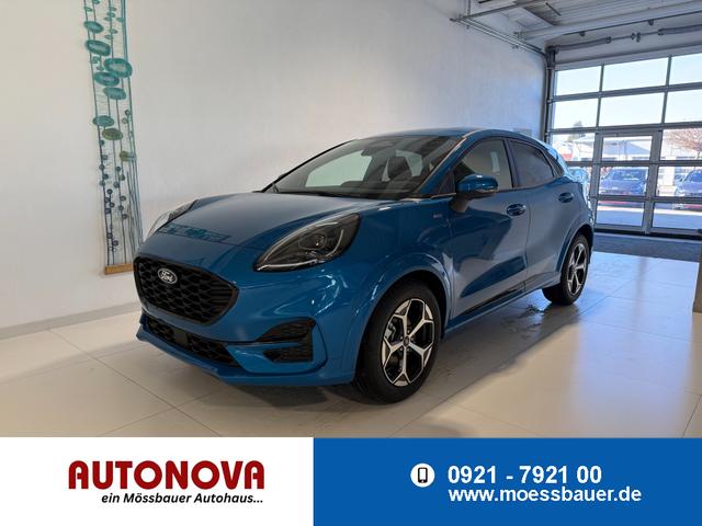 Ford Puma - ST-Line 1,0 l EcoBoost Hybrid 92 kW (125 PS) Winter-Paket, Komfort-Paket, Lenkradheizung, Sitzheizung, Klimaautomatik, Radio, DAB, Android Auto, Apple CarPlay, Bluetooth, Navigationssystem, Elektrische Heckklappe, 17 Zoll Leichtmetallfelgen, uvm.