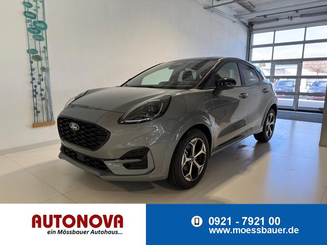 Ford Puma - ST-Line 1,0 l EcoBoost Hybrid 92 kW (125 PS) Winter-Paket, Komfort-Paket, Lenkradheizung, Sitzheizung, Klimaautomatik, Radio, DAB, Android Auto, Apple CarPlay, Bluetooth, Navigationssystem, Elektrische Heckklappe, 17 Zoll Leichtmetallfelgen, uvm.