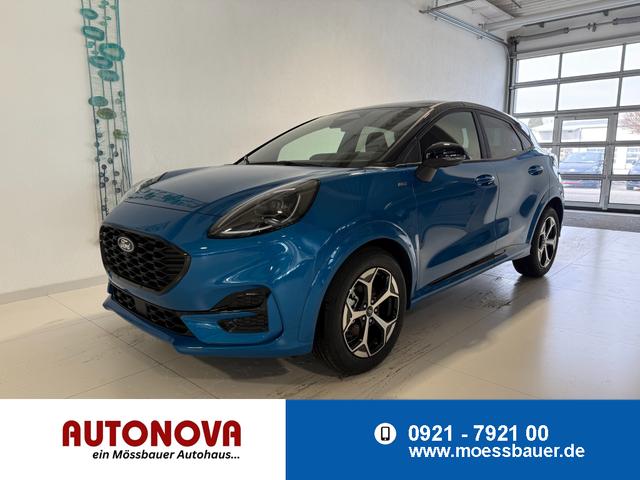 Ford Puma - ST-Line 1,0 l EcoBoost Hybrid 92 kW (125 PS) Winter-Paket, Komfort-Paket, Lenkradheizung, Sitzheizung, Klimaautomatik, Radio, DAB, Android Auto, Apple CarPlay, Bluetooth, Navigationssystem, Elektrische Heckklappe, 17 Zoll Leichtmetallfelgen, uvm.