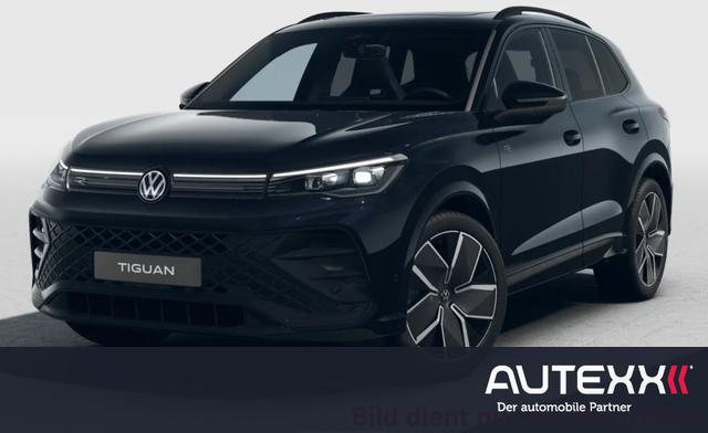 Volkswagen Tiguan - 2.0TDI DSG 4M R-LINE AHK Infotainment Discover Black-Style Paket Panoramadach Alufelgen 20 Zoll Leeds schwarz-grau SHZ el. Heckklappe Alarmanlage R&uuml;ckfahrkamera LED-Plus-Scheinwerfer
