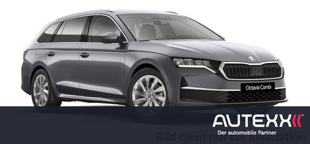 Skoda Octavia Combi - Kombi 1.5TSI mHEV DSG Selection AHK SCHWENKBAR Infotainment Plus Paket KOMFORTPAKET Transportpaket Akustikglas mit Sunset SHZ Frontscheibe beheizbar Stoff-Kunstleder-Interieur Chrompaket PDC vorne+hinten R&uuml;ckfahrkamera Garantieerweiterung auf 5 Jahre ode