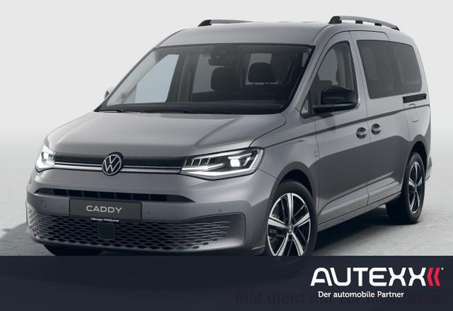Volkswagen Caddy Maxi - 1.5TSI DSG Style Navi PDC vorne+hinten Park Assist R&uuml;ckfahrkamera ACC-Tempomat AHK SCHWENKBAR 7-Sitzer LED-Scheinwerfer LED Heckleuchten SHZ Climatronic Alufelgen 17 Zoll Sunset ASP el. anklappbar HKL mit Zuziehhilfe Schiebet&uuml;ren 85kW (116