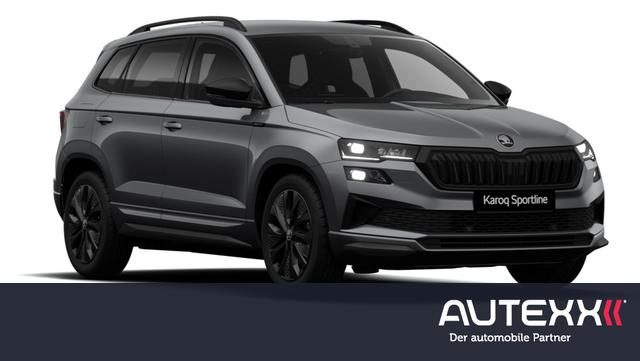 Skoda Karoq - 1.5 TSI ACT Sportline AHK el. anklappbar ACC-Tempomat SHZ PDC vorne+hinten R&uuml;ckfahrkamera Matrix-LED-Scheinwerfer Alufelgen 18 Zoll Procyon schwarz