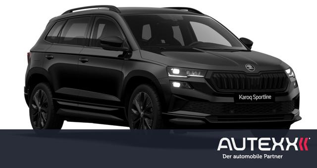 Skoda Karoq - 1.5 TSI ACT Sportline AHK el. anklappbar ACC-Tempomat SHZ PDC vorne+hinten R&uuml;ckfahrkamera Matrix-LED-Scheinwerfer Alufelgen 18 Zoll Procyon schwarz
