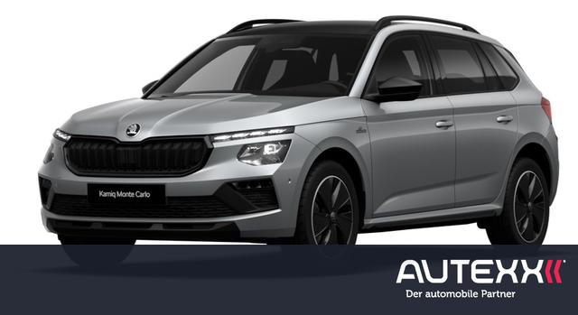 Skoda Kamiq - 1.5 TSI DSG Monte Carlo ACC-Tempomat AHK-Vorbereitung SHZ PDC vorne+hinten R&uuml;ckfahrkamera Panoramadach Climatronic 2 Zonen Matrix-LED-Scheinwerfer
