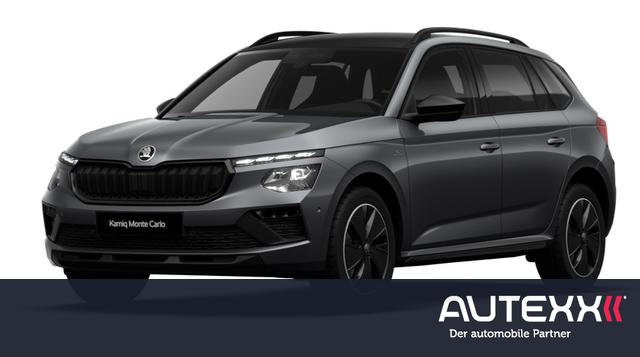 Skoda Kamiq - 1.5 TSI DSG Monte Carlo ACC-Tempomat AHK-Vorbereitung SHZ PDC vorne+hinten R&uuml;ckfahrkamera Panoramadach Climatronic 2 Zonen Matrix-LED-Scheinwerfer