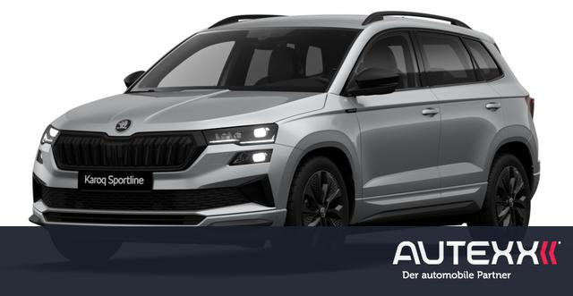 Skoda Karoq - 1.5 TSI ACT Sportline AHK el. anklappbar ACC-Tempomat SHZ PDC vorne+hinten R&uuml;ckfahrkamera Matrix-LED-Scheinwerfer Alufelgen 18 Zoll Procyon schwarz