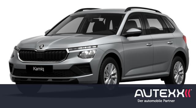 Skoda Kamiq - Essence 1.0 TSI DSG Klimaanlage SHZ Mittelarmlehne Alufelgen 16 Zoll AHK-Vorbereitung Smartlink PDC hinten LED-Scheinwerfer Garantieverl&auml;ngerung auf 4 Jahre oder 80.000km