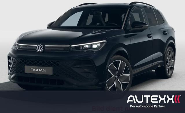 Volkswagen Tiguan - 2.0TDI DSG 4M R-LINE AHK Infotainment Discover Black-Style Paket Panoramadach Alufelgen 20 Zoll Leeds schwarz-grau SHZ el. Heckklappe Alarmanlage R&uuml;ckfahrkamera LED-Plus-Scheinwerfer