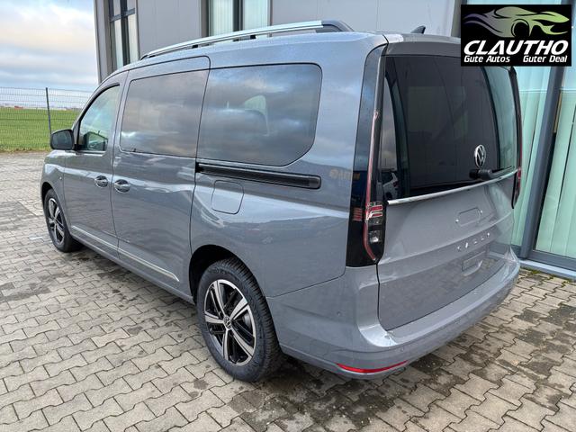 Volkswagen Caddy Style MAXI 7-SITZER 1.5 TSI 115PS DSG/AUTOMATIK, PURE-GREY, 17" Alu/Ganzjahresreifen, Winterpaket, ACC-Tempomat, Toter-Winkel, ParkAssist, Parksensoren vo/hi, Rückfahrkamera, Radio Ready2Discover 10" + Wireless AppConnect, Climatronic, Abgedunkelte Scheiben 