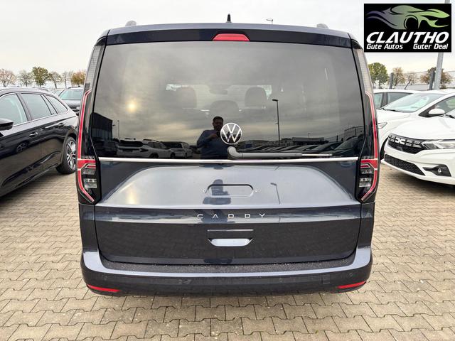 Volkswagen Caddy Style 1.5 TSI 115PS DSG/AUTOMATIK, BLAU-MET, 17" Alu/Ganzjahresreifen, Winterpaket, ACC-Tempomat, Toter-Winkel, ParkAssist, Parksensoren vo/hi, Rückfahrkamera, Radio Ready2Discover 10" + Wireless AppConnect, Climatronic, Abgedunkelte Scheiben, M-Lederlenkrad 