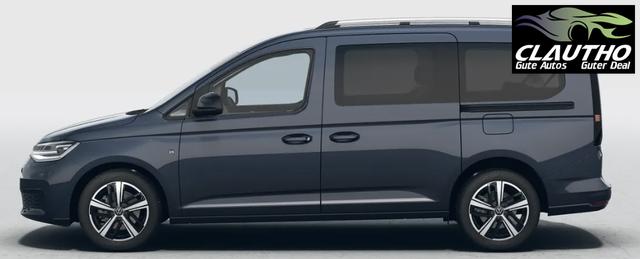 Volkswagen Caddy Style MAXI 7-SITZER 1.5 TSI 115PS DSG/AUTOMATIK, BLAU-MET., 17" Alu/Ganzjahresreifen, Winterpaket, ACC-Tempomat, Toter-Winkel, ParkAssist, Parksensoren vo/hi, Rückfahrkamera, Radio Ready2Discover 10" + Wireless AppConnect, Climatronic, Abgedunkelte Scheiben 