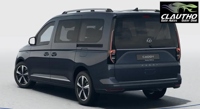 Volkswagen Caddy Style MAXI 7-SITZER 1.5 TSI 115PS DSG/AUTOMATIK, BLAU-MET., 17" Alu/Ganzjahresreifen, Winterpaket, ACC-Tempomat, Toter-Winkel, ParkAssist, Parksensoren vo/hi, Rückfahrkamera, Radio Ready2Discover 10" + Wireless AppConnect, Climatronic, Abgedunkelte Scheiben 