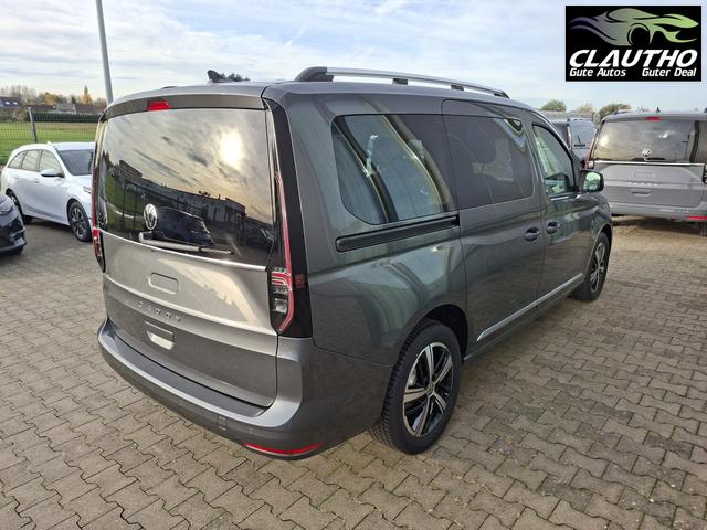 Volkswagen Caddy Style MAXI 7-SITZER 1.5 TSI 115PS DSG/AUTOMATIK, INDIUM-GRAU, 17" Alu/Ganzjahresreifen, Winterpaket, ACC-Tempomat, Toter-Winkel, ParkAssist, Parksensoren vo/hi, Rückfahrkamera, Radio Ready2Discover 10" + Wireless AppConnect, Climatronic, Abgedunkelte Scheiben 