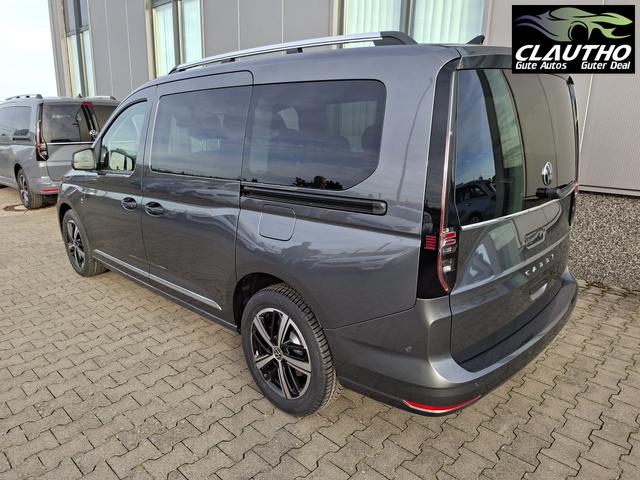Volkswagen Caddy Style MAXI 7-SITZER 1.5 TSI 115PS DSG/AUTOMATIK, INDIUM-GRAU, 17" Alu/Ganzjahresreifen, Winterpaket, ACC-Tempomat, Toter-Winkel, ParkAssist, Parksensoren vo/hi, Rückfahrkamera, Radio Ready2Discover 10" + Wireless AppConnect, Climatronic, Abgedunkelte Scheiben 
