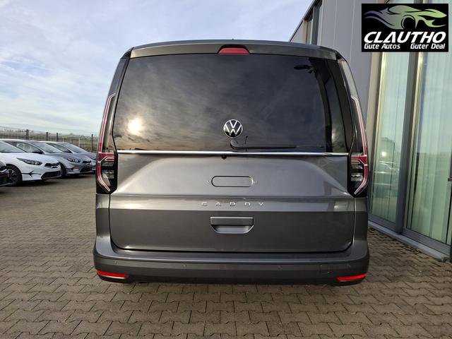 Volkswagen Caddy Style MAXI 7-SITZER 1.5 TSI 115PS DSG/AUTOMATIK, INDIUM-GRAU, 17" Alu/Ganzjahresreifen, Winterpaket, ACC-Tempomat, Toter-Winkel, ParkAssist, Parksensoren vo/hi, Rückfahrkamera, Radio Ready2Discover 10" + Wireless AppConnect, Climatronic, Abgedunkelte Scheiben 