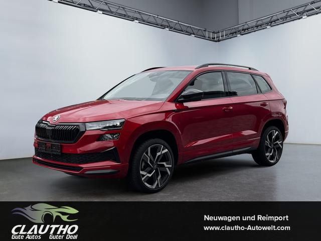 Skoda Karoq - 1,5 TSI DSG Sportline 2ZKlimaautomatik Canton Anh&auml;ngerkupplung Totewinkel Assistent 2 x Einparkhilfe Kamera 19 Zoll Felgen adaptiver Tempomat 5J Garantie