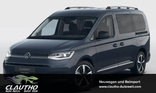 Volkswagen Caddy - Style MAXI 7-SITZER 1.5 TSI 115PS DSG/AUTOMATIK, BLAU-MET., 17" Alu/Ganzjahresreifen, Winterpaket, ACC-Tempomat, Toter-Winkel, ParkAssist, Parksensoren vo/hi, Rückfahrkamera, Radio Ready2Discover 10" + Wireless AppConnect, Climatronic, Abgedunkelte Scheiben