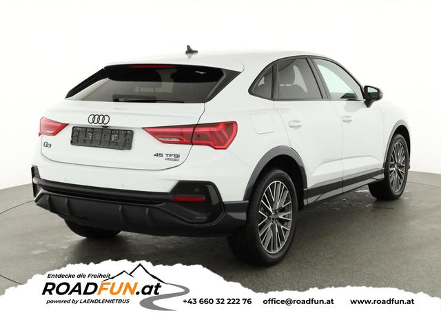 Audi Q3 Sportback - 45 TFSI quattro S line qu S-LINE, AHK, 19-Zoll, Optik schwarz, Navi, Kamera, el. Klappe