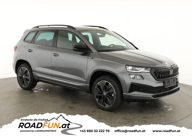 Skoda Karoq - Sportline 1.5 TSI DSG Sportline, AHK, Navi, CANTON, Matrix, AreaView, Side, Kamera, el. Klappe, FS-beheizbar