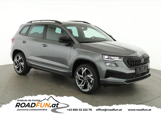 Skoda Karoq - Sportline 1.5 TSI DSG Sportline, Pano, AHK, Navi, CANTON, Matrix, AreaView, Side, FS-beheizbar, 19-Zoll
