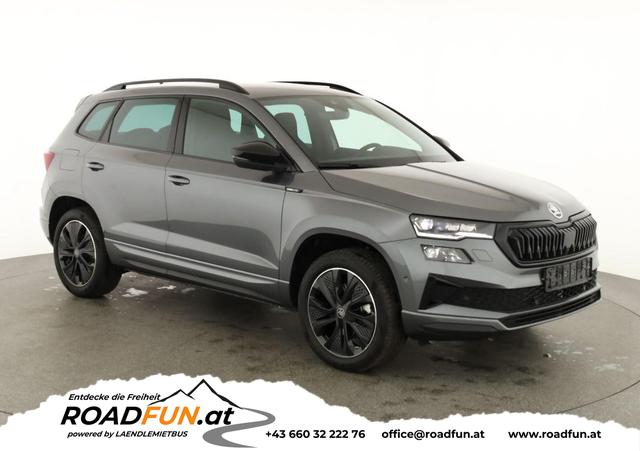 Skoda Karoq - Sportline 4x4 2.0 TDI DSG Sportline, AHK, Navi, Matrix, AreaView, Side, Kamera, el. Klappe, FS-beheizbar, Winter