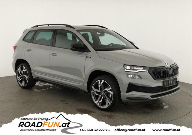 Skoda Karoq - Sportline 1.5 TSI DSG Sportline, Pano, AHK, Navi, CANTON, Matrix, AreaView, Side, FS-beheizbar, 19-Zoll