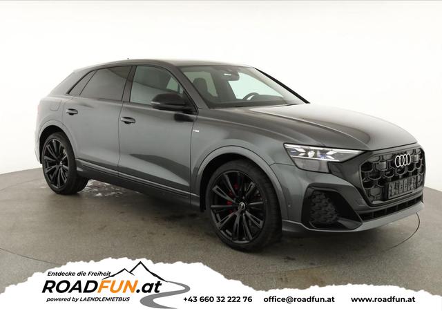 Audi Q8 - 50 TDI quattro qu S-LINE, Standheizung, HuD, Luft, Pano, B&O, 23-Zoll, AHK, Leder, AreaView, Optik schwarz