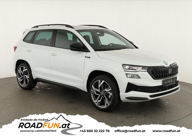 Skoda Karoq - Sportline 4x4 2.0 TSI DSG Sportline, Pano, AHK, Navi, Matrix, Side, Winter, 5 J.-Garantie
