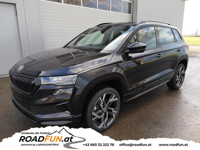 Skoda Karoq - Sportline 2.0TDI DSG 4x4 AHK Matrix Pano Sound Leder 19 Zoll