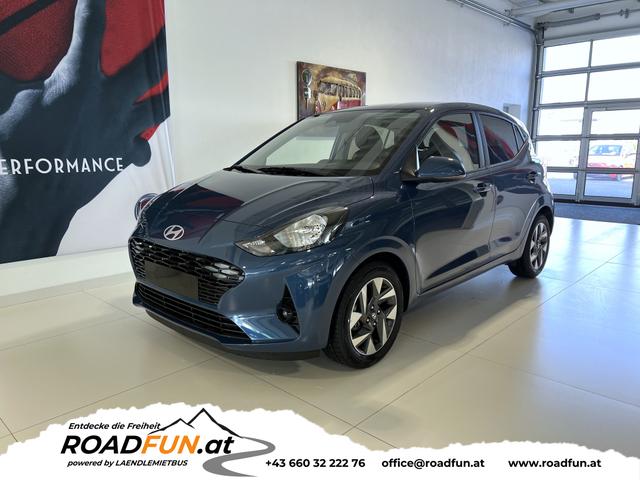 Hyundai i10 - GO+ 1.2 MT 58 kW (79 PS) Klimaautomatik, Navigationssystem, Apple CarPlay & Android Auto, Sitzheizung, Lenkradheizung, Einparkhilfe hinten, R&uuml;ckfahrkamera, Privacy Glass, 15" Leichtmetallfelgen, uvm.