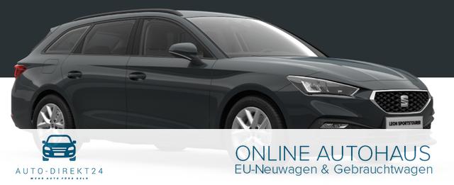 Seat Leon Sportstourer - Style 1.5 TSI 115PS, Fjord-Blau, 5 Jahre Garantie, 16" ALU, MATRIX-LED, Privacy-Glas, Winter-Paket, 3-Zonen-Climatronic, ParkAssist, Parksensoren v/h, R&uuml;ckfahrkamera, Radio 10,4" + Full-Link, Tempomat, M-Lederlenkrad, variabler Ladeboden
