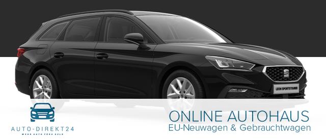 Seat Leon Sportstourer - Style 1.5 TSI 115PS, SCHWARZ-METALLIC, 5 Jahre Garantie, 16" ALU, MATRIX-LED, Privacy-Glas, Winter-Paket, 3-Zonen-Climatronic, ParkAssist, Parksensoren v/h, R&uuml;ckfahrkamera, Radio 10,4" + Full-Link, Tempomat, M-Lederlenkrad, variabler Ladeboden