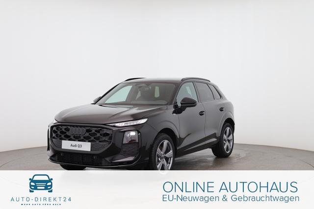 Audi Q3 - Basis 2.0 TFSI quattro (Allrad) 204PS S-Tronic (Automatik), 17" Alufelgen, Elektr. Heckklappe, MMI Navigation plus, Sitzheizung, 3-Zonen-Klimaautomatik, Parksensoren vorn/hinten, M-Lederlenkrad, Tempomat, Dachreling, Virtual Cockpit