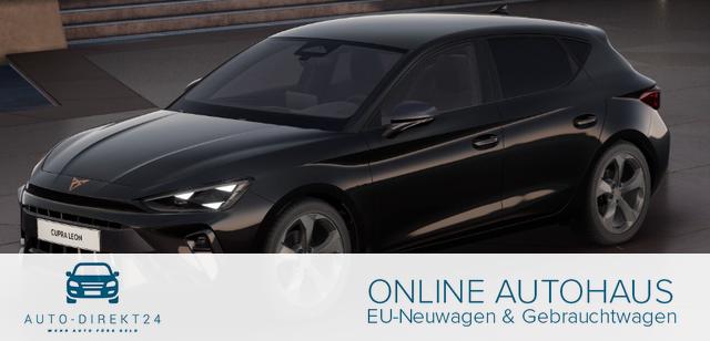 Cupra Leon - Basis 1.5 TSI 150PS 6-Gang, 5 Jahre Garantie, SCHWARZ-METALLIC, AHK SCHWENKBAR, MATRIX-LED, EDGE-PAKET, WINTER-PAKET, 18" Alufelgen, Voll-LED-Scheinwerfer, 3Z-Climatronic, ACC/Tempomat, Digitales Cockpit, Full Link, Parksensoren v/h, Privacy-Glas, M-Lederlenkra