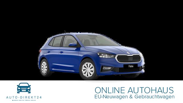 Skoda Fabia - Extra 1.0 80PS, 5 Jahre Garantie, Energy-Blau, Klimaanlage, Parksensoren hinten, Infotainment 8", Virtual Cockpit, LED-Scheinwerfer, Nebelscheinwerfer, Wireless SmartLink (Navi-Funktion &uuml;ber Smartphone), Armlehne vorn, Fu&szlig;matten