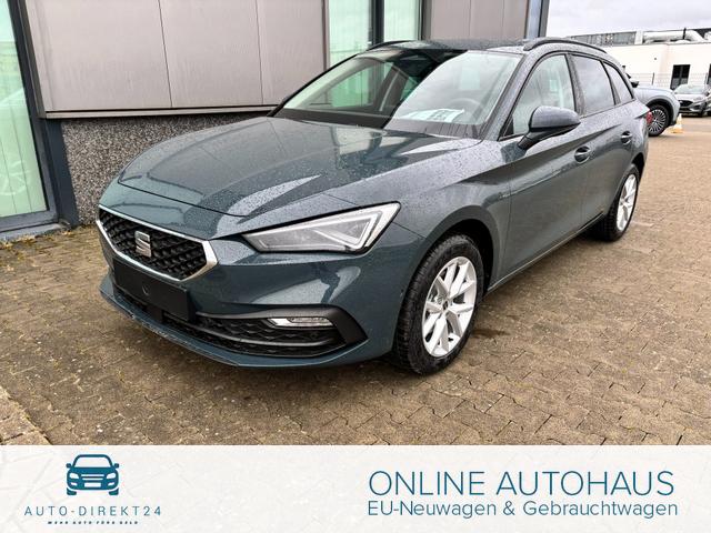 Seat Leon Sportstourer - Style 1.5 TSI 115PS, Fjord-Blau, 5 Jahre Garantie, 16" ALU, MATRIX-LED, Privacy-Glas, Winter-Paket, 3-Zonen-Climatronic, ParkAssist, Parksensoren v/h, R&uuml;ckfahrkamera, Radio 10,4" + Full-Link, Tempomat, M-Lederlenkrad, variabler Ladeboden