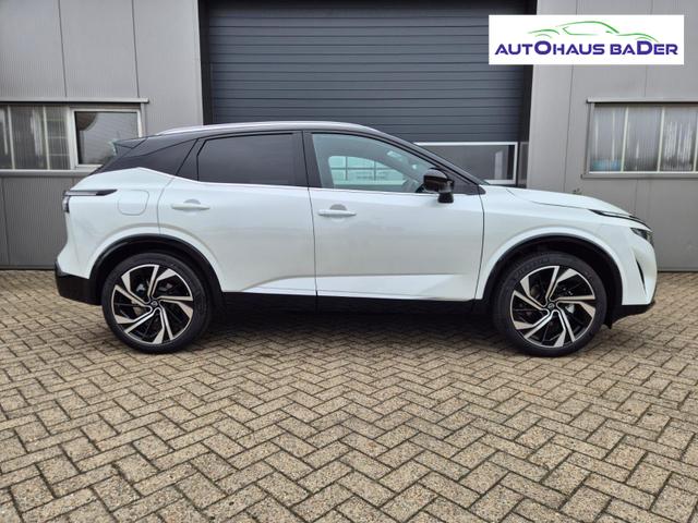 Nissan Qashqai 1.3 DIG-T MHEV 158 PS X-Tronic Tekna Premium Paket 20"LM Teil-Leder PanoGlasdach Klimaautomatik Sitzheizung Lenkradheizung Navi Head-Up Display elektr. Heckklappe ACC PDC v+h 360&deg;Kamera DAB Bluetooth Touchscreen Apple CarPlay Android Auto 