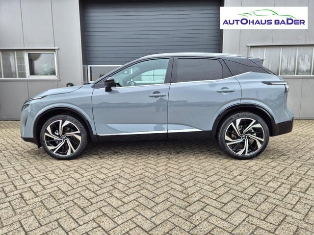 Nissan Qashqai 1.3 DIG-T MHEV 158 PS X-Tronic Tekna Premium Paket 20"LM Teil-Leder PanoGlasdach Klimaautomatik Sitzheizung Lenkradheizung Navi Head-Up Display elektr. Heckklappe ACC PDC v+h 360&deg;Kamera DAB Bluetooth Touchscreen Apple CarPlay Android Auto 