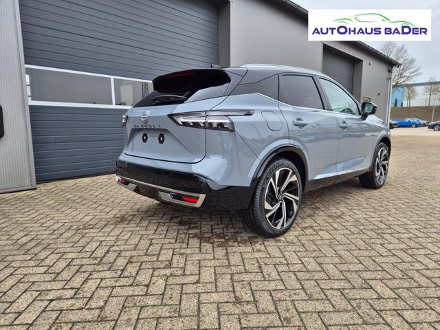 Nissan Qashqai 1.3 DIG-T MHEV 158 PS X-Tronic Tekna Premium Paket 20"LM Teil-Leder PanoGlasdach Klimaautomatik Sitzheizung Lenkradheizung Navi Head-Up Display elektr. Heckklappe ACC PDC v+h 360&deg;Kamera DAB Bluetooth Touchscreen Apple CarPlay Android Auto 