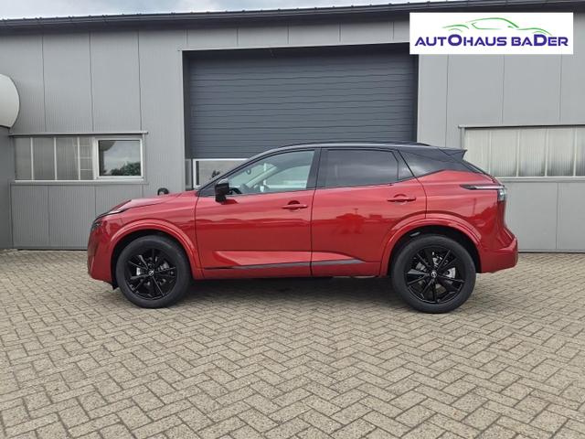 Nissan Qashqai 1.3 DIG-T MHEV 158 PS X-Tronic N-Design Head-Up Display Teil-Leder Klimaautomatik Sitzheizung Lenkradheizung Navi elektr. Heckklappe ACC PDC v+h 360&deg;Kamera DAB Bluetooth Touchscreen Apple CarPlay Android Auto 19"Zoll 