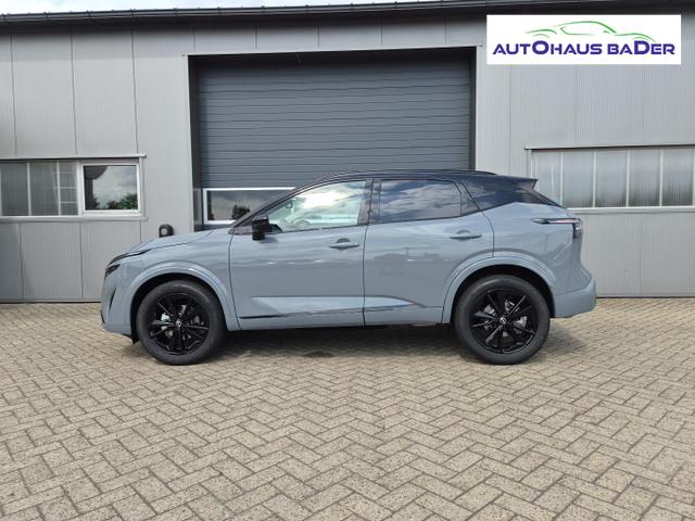 Nissan Qashqai 1.3 DIG-T MHEV 158 PS X-Tronic N-Design PanoDach Teil-Leder Klimaautomatik Sitzheizung Lenkradheizung Navi ACC PDC v+h 360&deg;Kamera DAB Bluetooth Touchscreen Apple CarPlay Android Auto 19"Zoll 