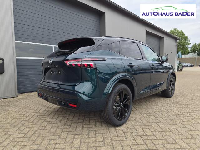 Nissan Qashqai 1.3 DIG-T MHEV 158 PS X-Tronic N-Design PanoDach Teil-Leder Klimaautomatik Sitzheizung Lenkradheizung Navi ACC PDC v+h 360&deg;Kamera DAB Bluetooth Touchscreen Apple CarPlay Android Auto 19"Zoll 