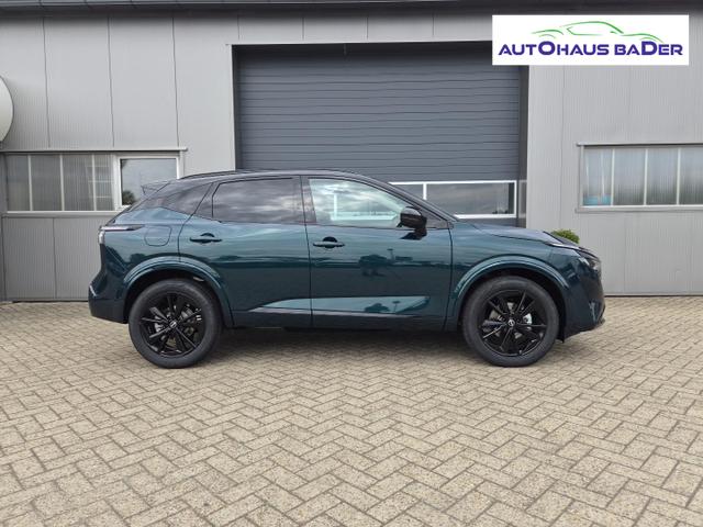Nissan Qashqai 1.3 DIG-T MHEV 158 PS X-Tronic N-Design PanoDach Teil-Leder Klimaautomatik Sitzheizung Lenkradheizung Navi ACC PDC v+h 360&deg;Kamera DAB Bluetooth Touchscreen Apple CarPlay Android Auto 19"Zoll 
