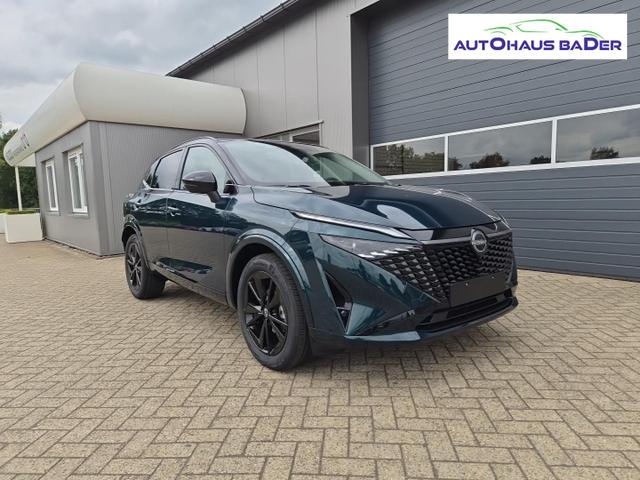 Nissan Qashqai 1.3 DIG-T MHEV 158 PS X-Tronic N-Design PanoDach Teil-Leder Klimaautomatik Sitzheizung Lenkradheizung Navi ACC PDC v+h 360&deg;Kamera DAB Bluetooth Touchscreen Apple CarPlay Android Auto 19"Zoll 